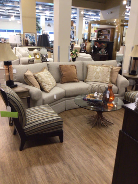Century Furniture Curved Upholstered Sofa