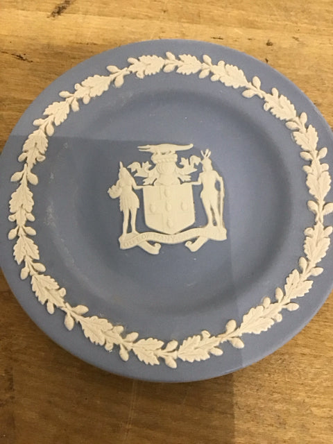 4.5" Wedgewood English Blue & White Trinket Tray