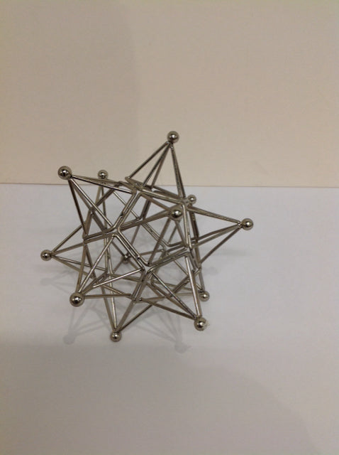 Silver Metal Decorative Star Stand
