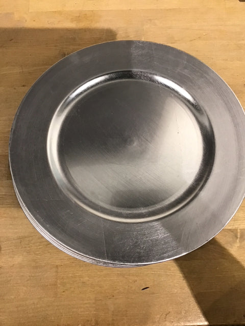 Set Of 12 Silver Chargers