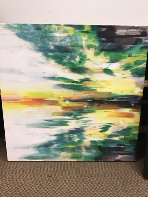 40"x40" "Color Explosion" By Parvez Taj Print