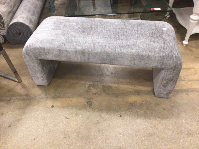19" X 48" X 19" Joss-Main Deidrick Polyester Grey Upholstered Bench