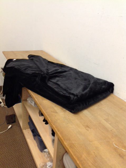 Black Plush Throw