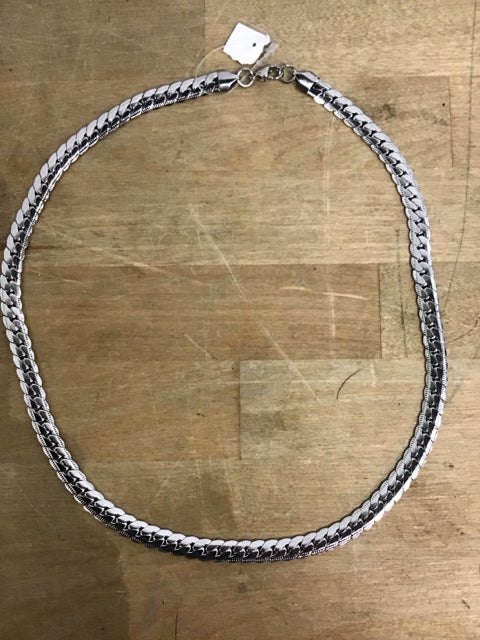 Stainless Steel Curb Link Necklace