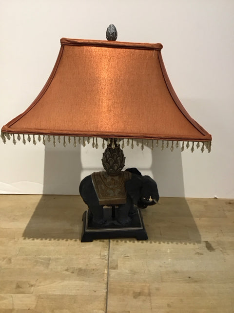 Decorative Elephant Lamp w/Shade