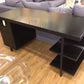 AS-IS CB2 Stairway 3 Drawer Black Wood Desk W/Shelves(Top Damage)
