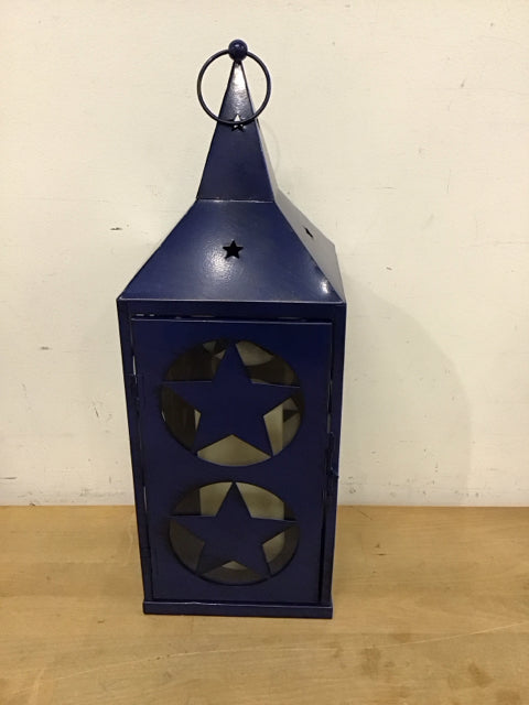 17" Blue Star Lantern