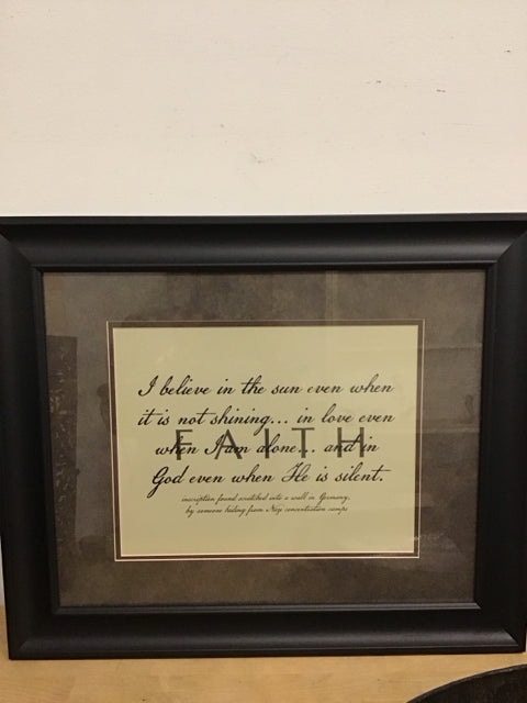 24.5"x20.5" Faith Framed Art Print