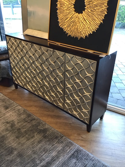 Roma Sideboard Style Dk Wood 4-Door Cabinet