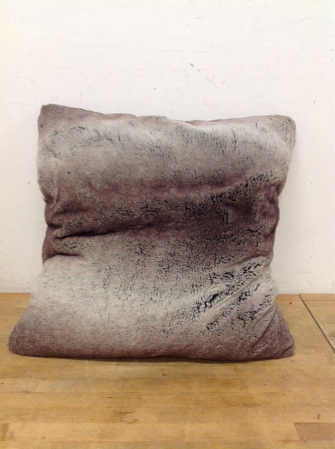 Plush Brown/Grey Pillow