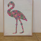 23"x29" Flamingo Print on Canvas AS-IS