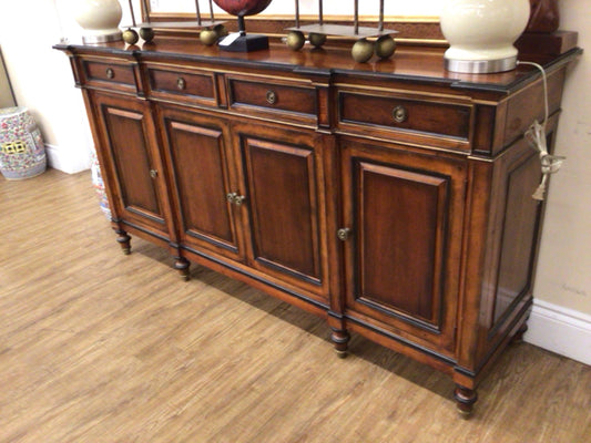 80 3/8" X 22" X 42 3/4" AS-IS Hickory White Large Wood Buffet (Marks/Knicks)