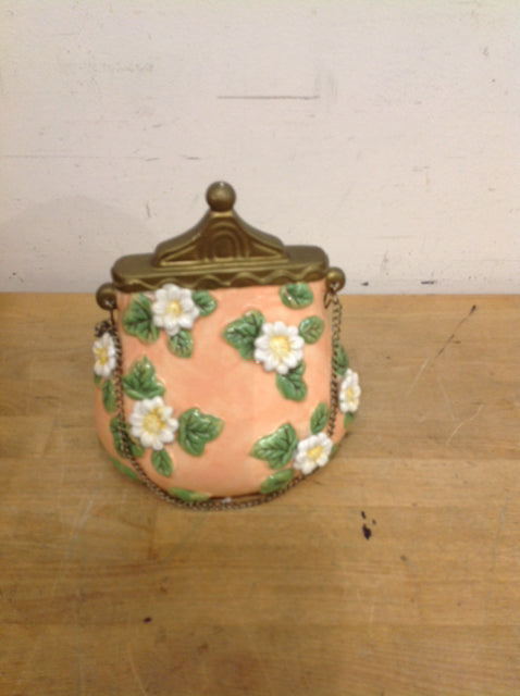 7" Ceramic Flower Decorative Purse