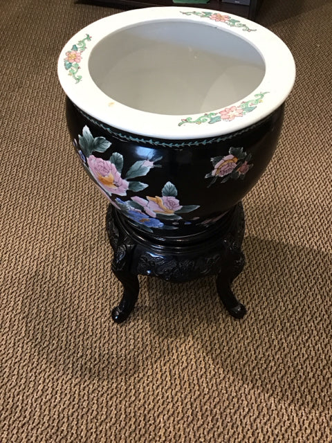 10" Black Painted Asian Style w/Stand