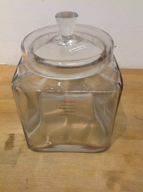 10" Clear Glass Canister