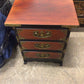 AS-IS 12" X 14 " Asian Three Drawer Small Cabinet(Top Has Dings/Scratches)