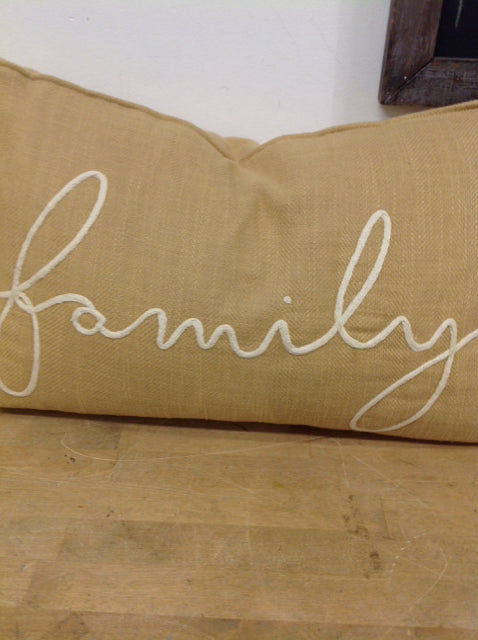 Pillow- 24" Tan Linen Family