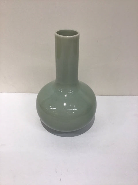 7" Celadon Porcelain Vase