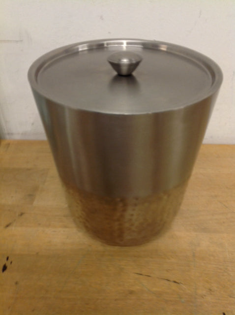 8" Silver Metal Ice Bucket