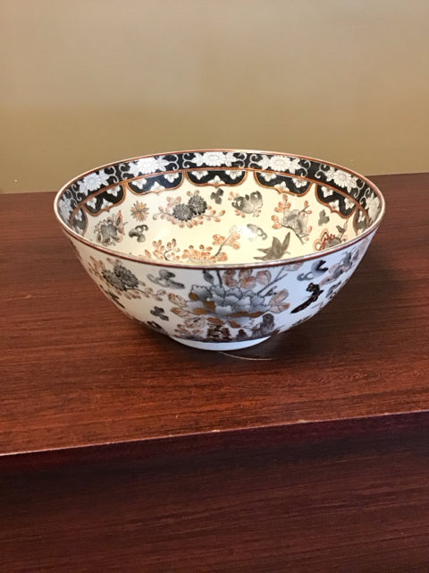 10" Round Asian Prcelain Bowl