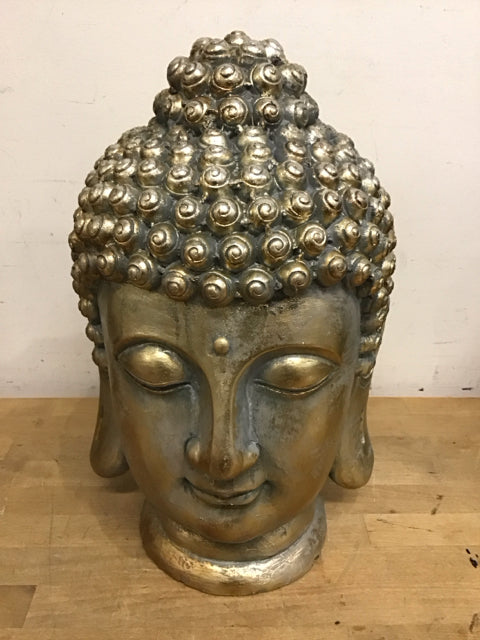 17"x11" Gold Buddha Head