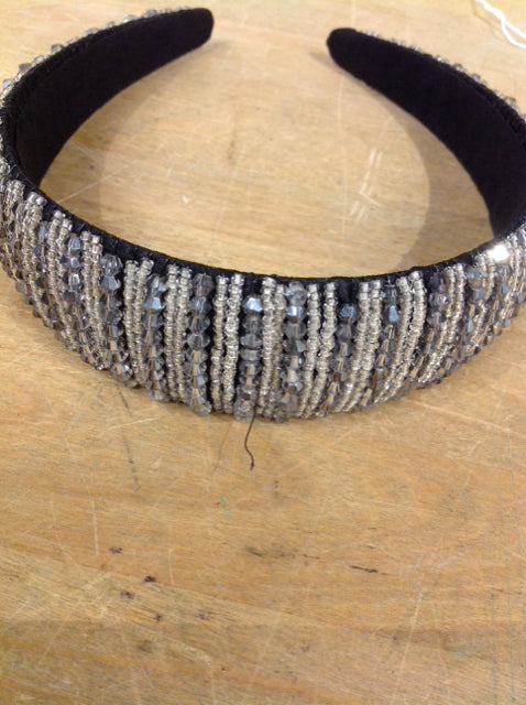 Women's- Silver Rhinestone Headband