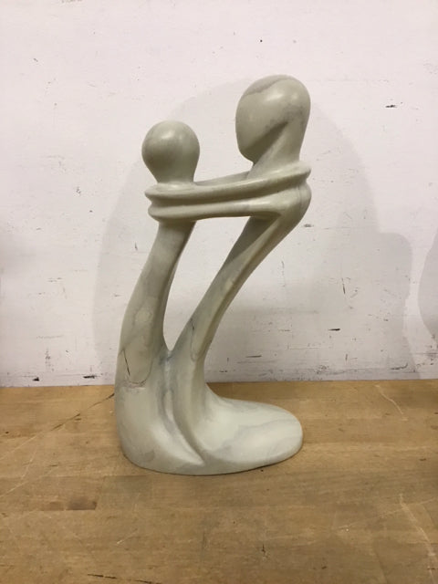 12" Soap Stone Embracing Statue