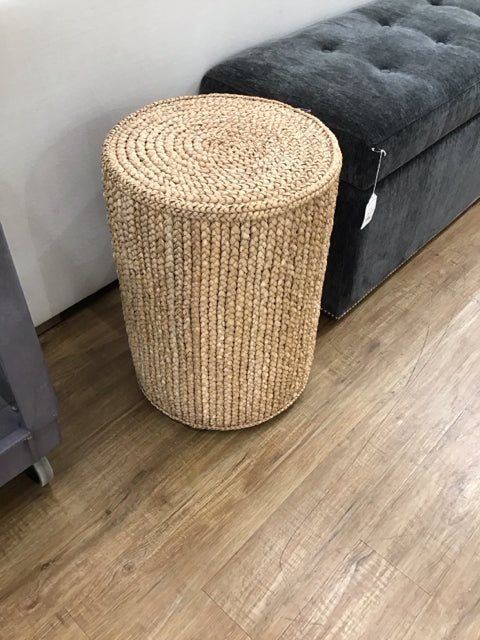 RH Seagrass Drum Side Table