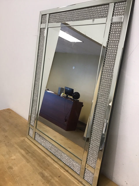 48"x36" Crystal Bordered Mirror