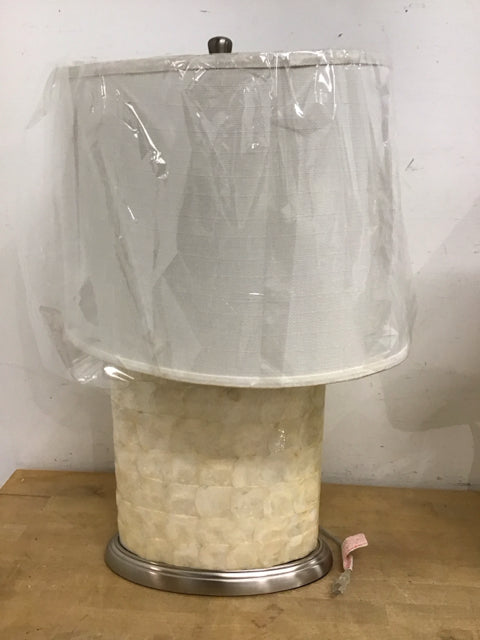 27" Oval Capiz Shell Lamp