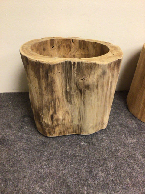 9 5/8"H Wood Vase