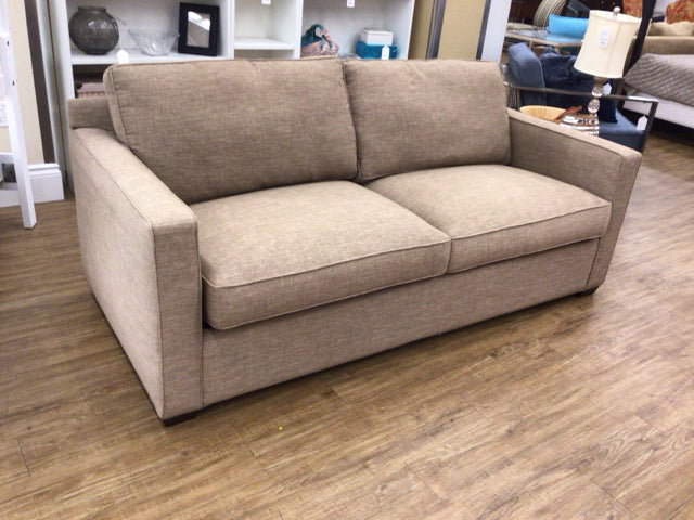 Crate & Barrel Beige Fabric Sleeper Sofa
