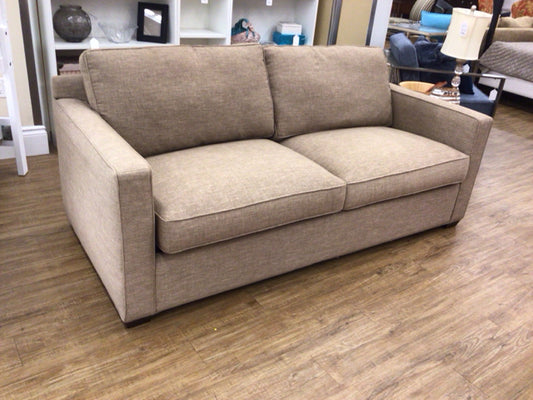 Crate & Barrel Beige Fabric Sleeper Sofa