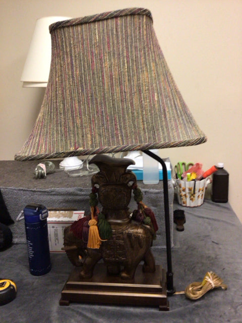 Frederick Cooper Elephant Table Lamp W/Shade