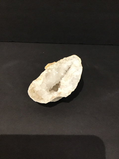 5" Natural White Quartz Crystal Geode