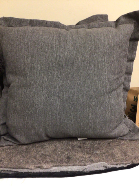 Dark Grey Fabric Pillow