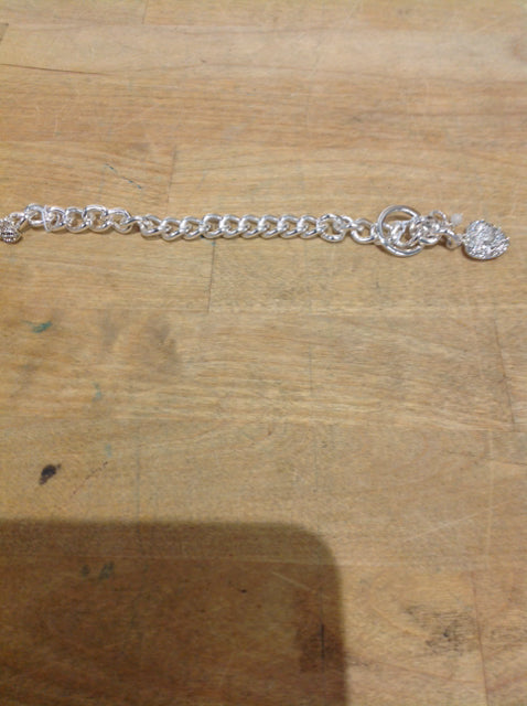 Bracelet- Silver Link Paive Heart