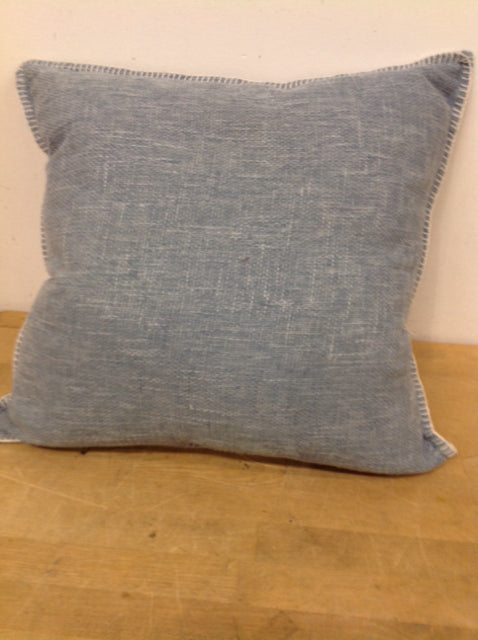 Pillow- 18" Blue & Weave