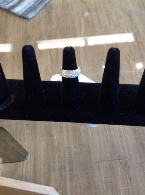 Paive Rhinestone Gold Ring
