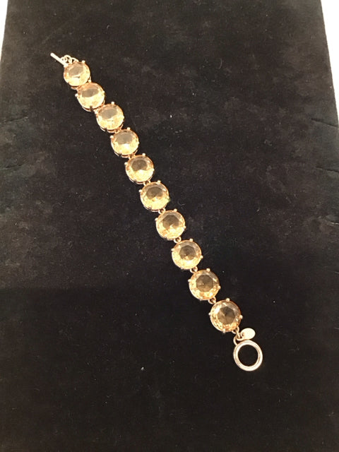 Orange Faceted Stones Bracelet