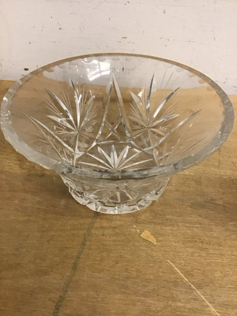 6" Round Cut Glass Bowl