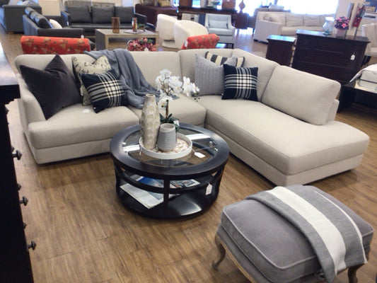 Wade Logan Arieya 2 PC Fabric Upholstered Sectional