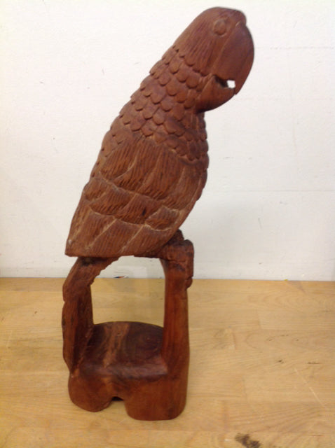 16" Wood Carved Parrot