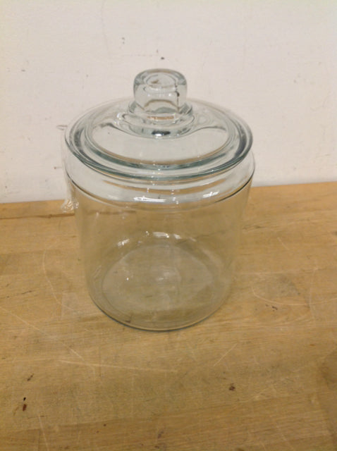 8" Clear Glass Canister