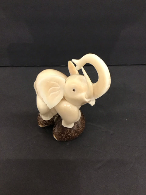 6" Vegetable Ivory Elephant