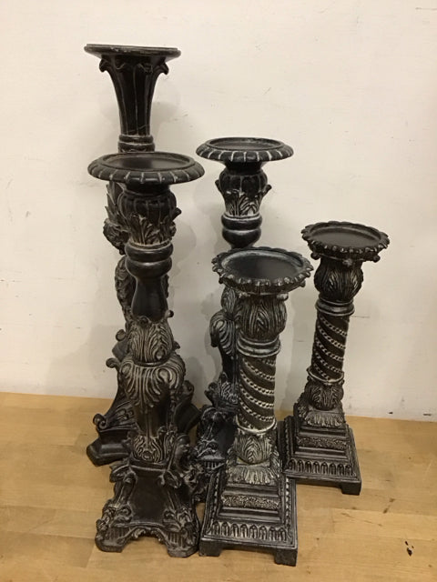 Set Of 5 Resin Candle Holder