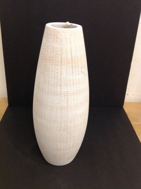 15" Wood Vases/Urns