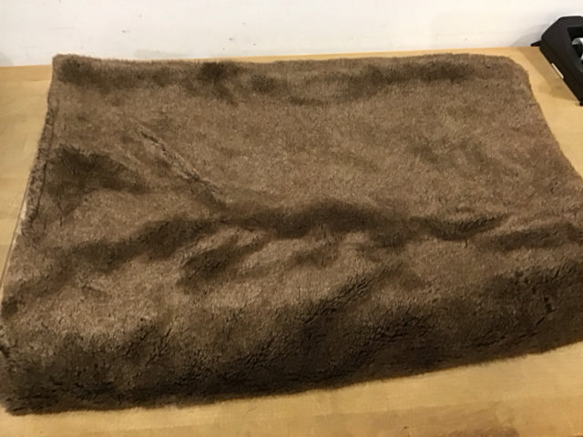 RH Brown Faux Fur Throw