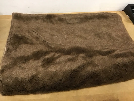 RH Brown Faux Fur Throw
