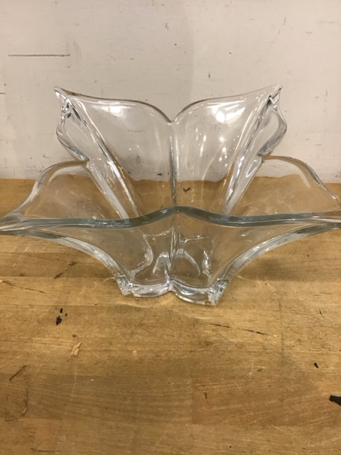 14" Mikasa Florale Crystal Bowl